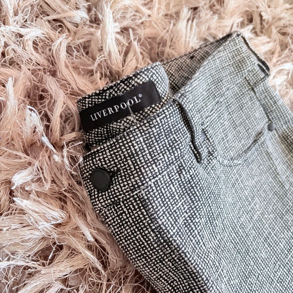 Liverpool Black and White Checkered Pants - Picture 6 of 12